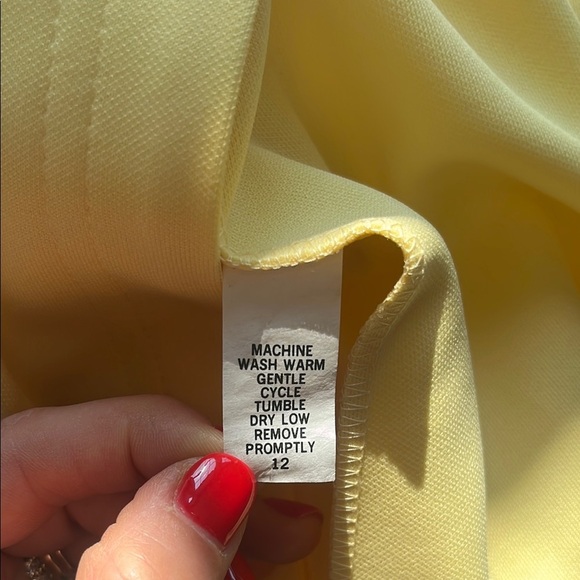 Vintage deadstock butter Yellow Vest Cricket Lane 70s 80s Cottagecore Retro mod - Picture 8 of 8